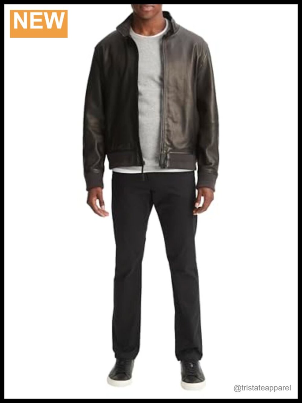 Vince Men's Harrington Leather Bomber Jacket